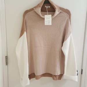 NWT beige cream sweater